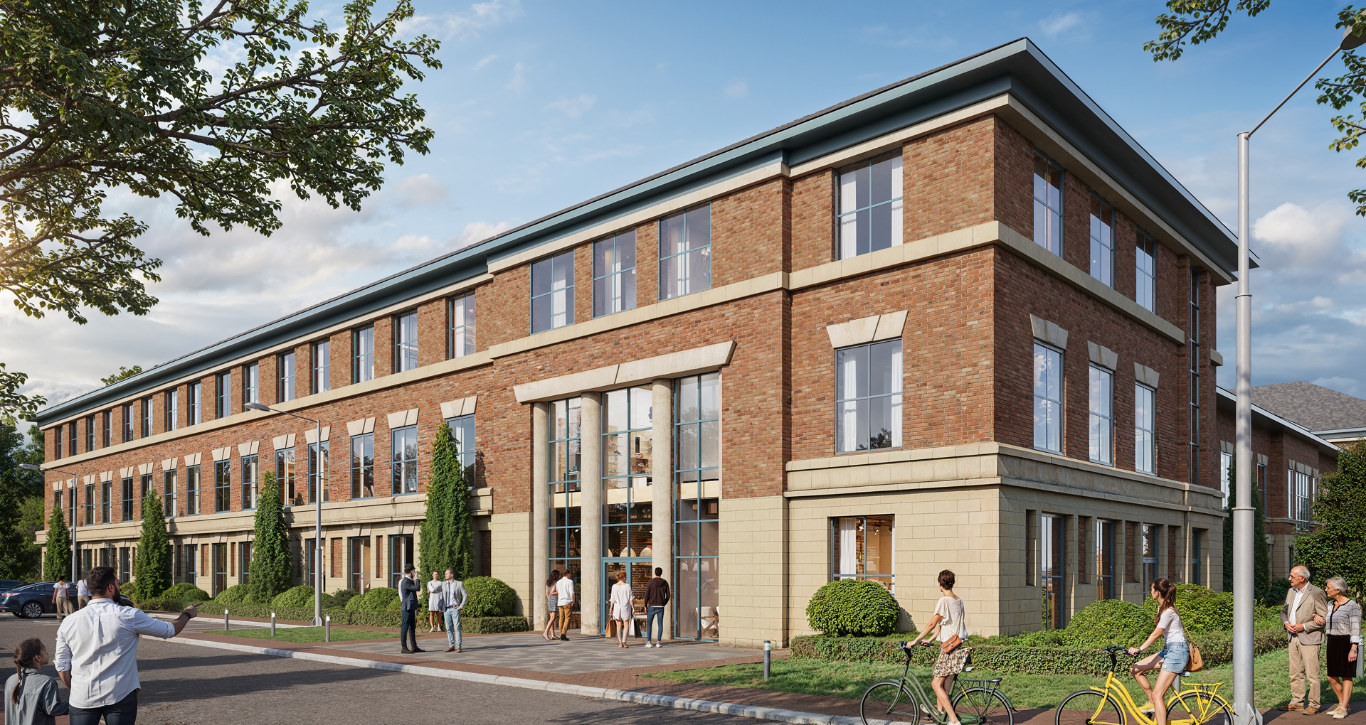 Lakeside Penthouses exterior CGI, Nottingham