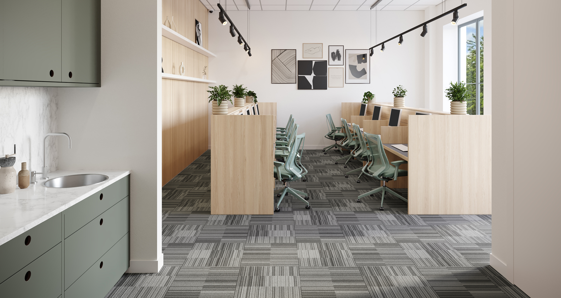 Resident co-working space